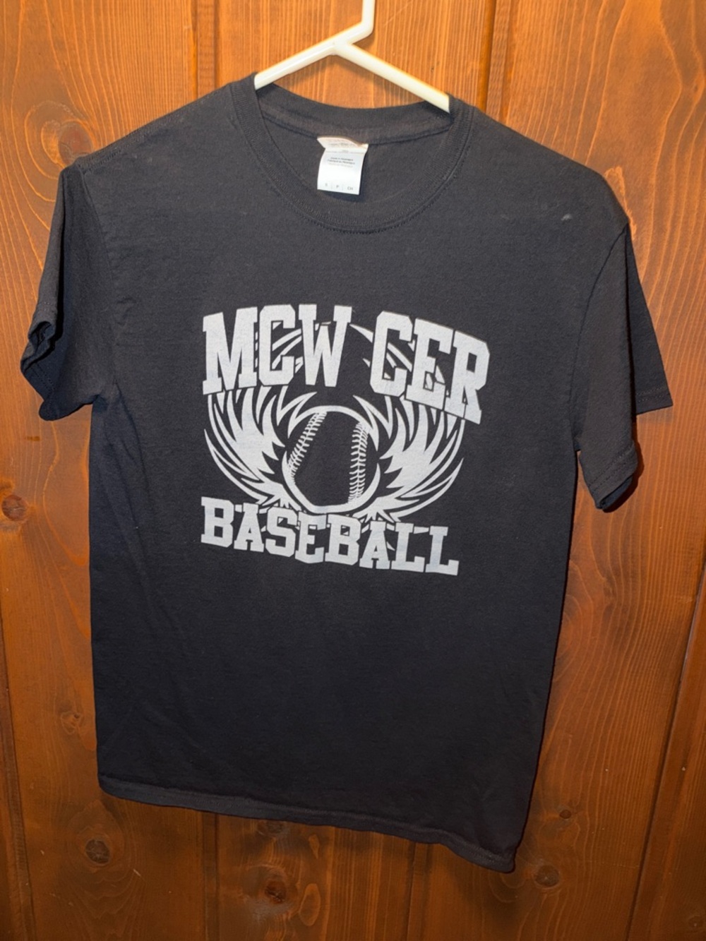 Gildan Black Short-Sleeve 'MCW CER Baseball' Graphic Tee